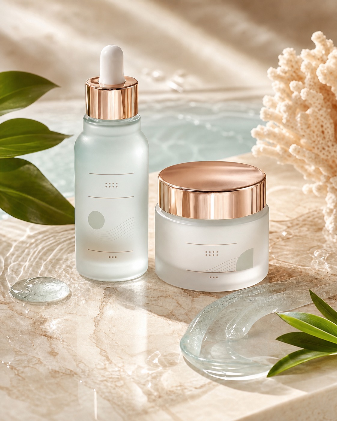 Skincare ecommerce campaign visual